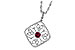 A204-65872: NECKLACE .28 RUBY .34 TGW