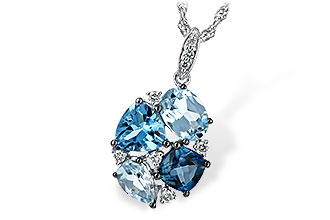 A207-37645: NECK 2.60 BLUE TOPAZ 2.70 TGW