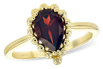 A207-40445: LDS GARNET RING 1.38 CT