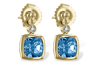 A207-41309: EARR 1.76 BLUE TOPAZ 1.80 TGW