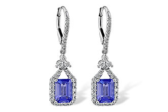 A208-27690: EARR 1.60 TW TANZANITE 2.08 TGW