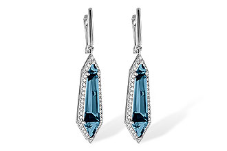 A208-30381: EARR 5.25 LONDON BLUE TOPAZ 5.67 TGW