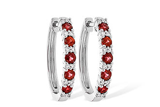 A208-31354: EARR .90 RUBY 1.08 TGW