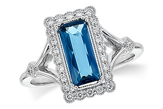 A208-33172: LDS RG 1.58 LONDON BLUE TOPAZ 1.75 TGW
