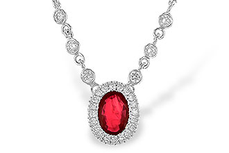 A208-34018: NECK .70 RUBY .94 TGW (17")
