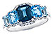 A291-94081: LDS RG 2.15 TW BLUE TOPAZ 2.30 TGW