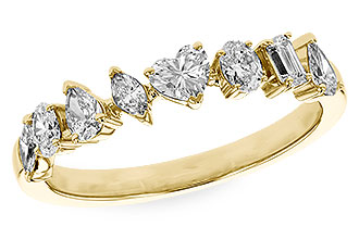 A291-95881: LDS DIA WED RG .69 TW FANCY CUT DIAS