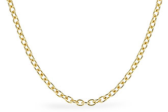 A291-97672: CABLE CHAIN (20IN, 1.3MM, 14KT, LOBSTER CLASP)
