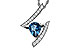 A292-83127: NECK 1.04 LONDON BLUE TOPAZ 1.23 TGW (8x6MM)