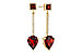A292-84018: EARRINGS 2.70 TW GARNET 2.77 TGW