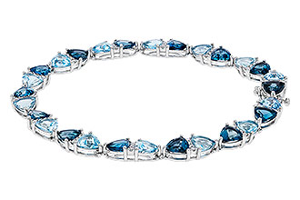 A292-84063: BRACELET 12.20 BLUE TOPAZ 12.50 TGW (7")