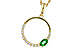 A292-84936: NECKLACE .19 EMERALD .34 TGW