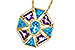 A292-85863: NECKLACE 4.47 SEMI-PREC (BT & AMY) 4.65 TGW
