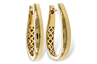 A292-87718: GOLD EARRINGS (22MM)