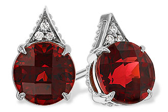 A292-88572: EARR 2.08 TW GARNET 2.10 TGW (6MM RD)