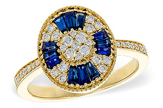 A292-88627: LDS RG .56 TW SAPPHIRE .86 TGW