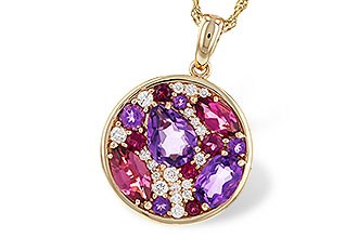 A292-88636: NECK 1.83 TW SEMI-PRECIOUS (P.TOUR, AMY) 2.00 TGW