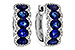 A292-89463: EARRINGS 2.32 TW SAPPHIRE 2.57 TGW