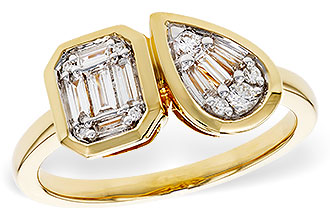 A292-89527: LDS DIA RG .17 TW BAGUETTE .25 TW