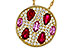 A292-90381: NECK 1.42 TW PRECIOUS (RUBY & PINK SAPP) 1.82 TGW