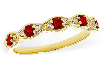 A292-90390: LDS WED RG .28 RUBY .34 TGW