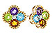 A292-90409: EARRINGS 1.88 SEMI-PREC (AMY,BT,CIT,PER) 1.93 TGW
