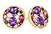 A292-90454: EARR .82 TW SEMI-PRECIOUS (P.TOUR, AMY) .98 TGW