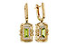 A293-73145: EARRINGS .71 TW PERIDOT .88 TGW (6x3MM PER)
