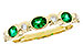 A293-73163: LDS WED RG .43 EMERALD .56 TGW