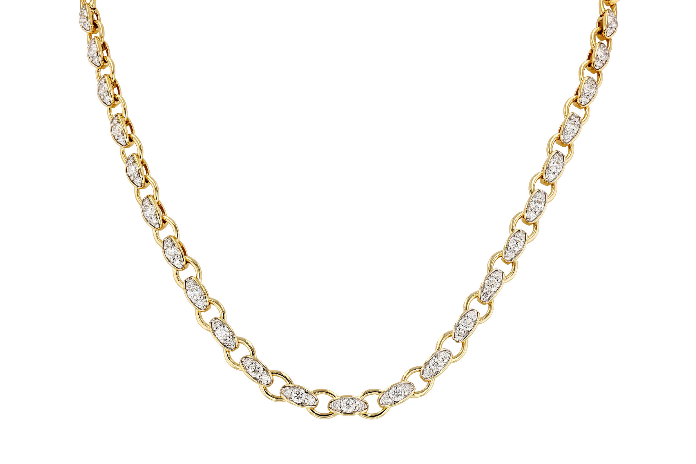 A293-74927: NECKLACE 3.18 TW (17.25")