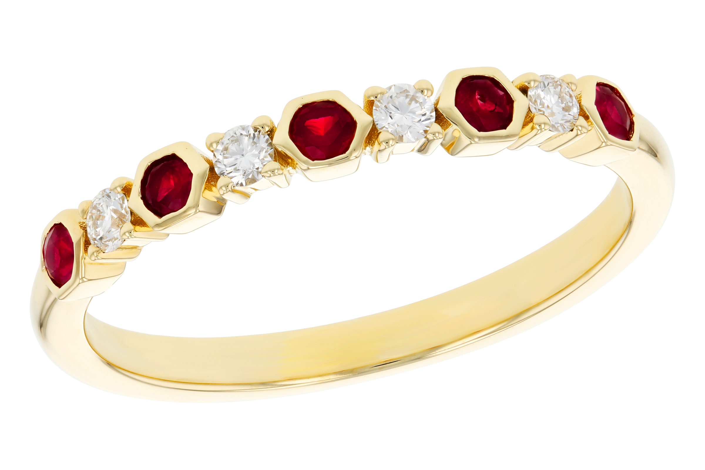 A293-75863: LDS WED RG .14 TW RUBY .24 TGW