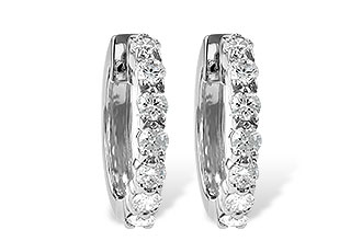 B019-21290: EARRINGS 1.00 CT TW