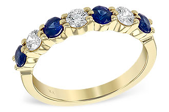 B203-75854: LDS WED RG .61 TW SAPP 1.00 TGW