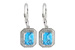 B205-57645: EARR 2.20 BLUE TOPAZ 2.36 TGW