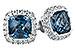 B207-37663: EARR 2.14 LONDON BLUE TOPAZ 2.40 TGW (6MM LBT)