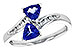 B208-27727: LDS RG .77 TW TANZANITE .90 TGW