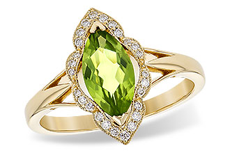 B208-33163: LDS RG .94 PERIDOT 1.05 TGW