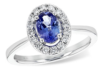 B208-34072: LDS RG .73 TANZANITE .97 TGW