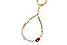 B208-34963: NECK .19 GARNET .28 TGW