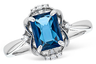 B291-03127: LDS RG 1.70 LONDON BLUE TOPAZ 1.76 TGW