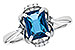 B291-03127: LDS RG 1.70 LONDON BLUE TOPAZ 1.76 TGW