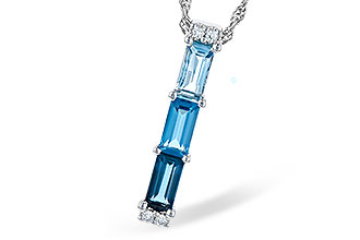 B291-03145: NECK 1.26 BLUE TOPAZ 1.30 TGW