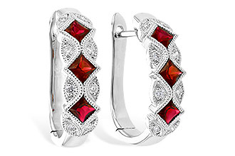 B291-05881: EARR .75 RUBY .87 TGW