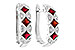 B291-05881: EARR .75 RUBY .87 TGW