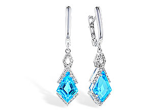 B291-93136: EARR 2.72 TW BLUE TOPAZ 2.90 TGW