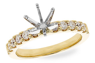 B291-95845: LDS SEMI DIA RG .50 TW