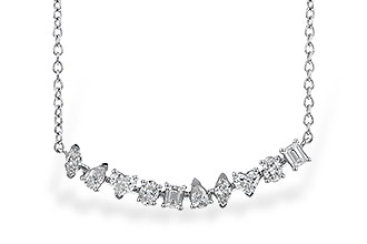 B291-97690: NECKLACE .70 TW FANCY CUT DIAS (18")