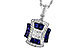 B291-98563: NECK .85 TW SAPPHIRE 1.10 TGW