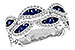 B291-99536: LDS WED RG .81 TW SAPP 1.22 TGW