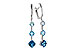 B292-83163: EARRINGS 2.41 TW BLUE TOPAZ 2.45 TGW